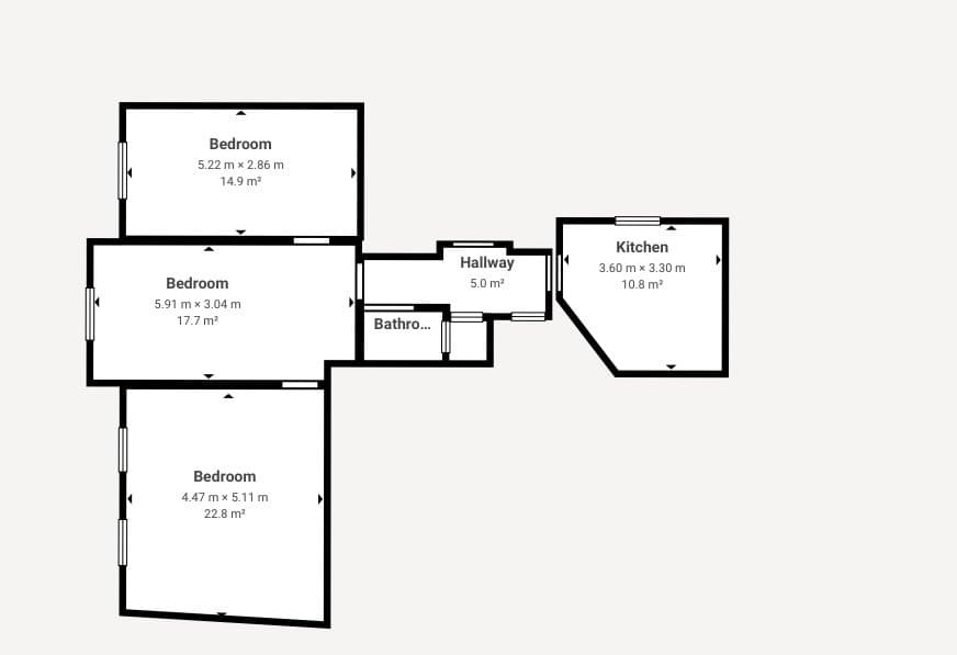Pronájem útulného bytu 3+1 v centru města 74 m², Plzeň — Plzeň (fotografie 13)