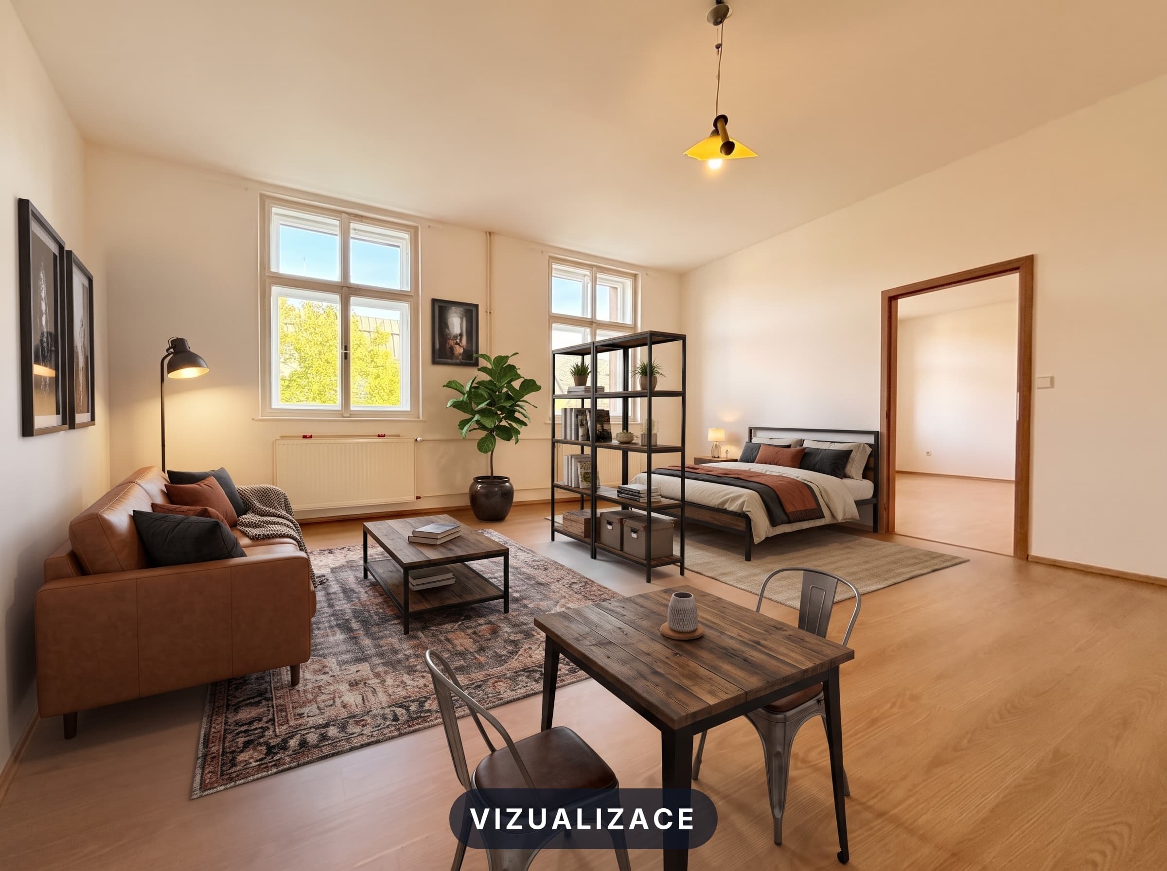 Pronájem prostorného bytu 3+1 125 m² v centru Plzně — Plzeň (fotografie 9)